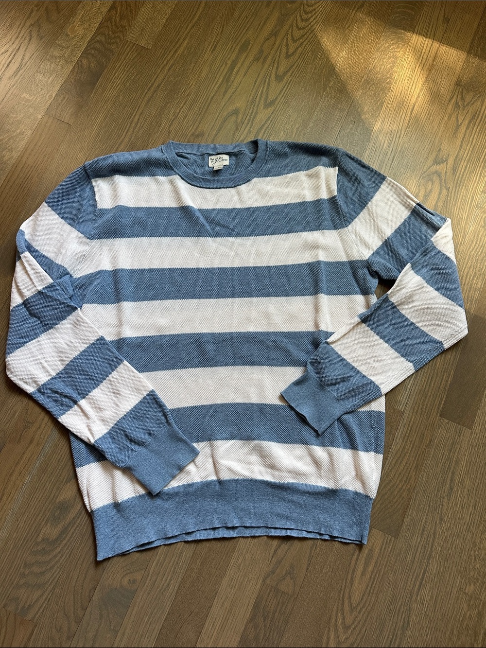 J. Crew Men's striped cotton Crewneck Sweater